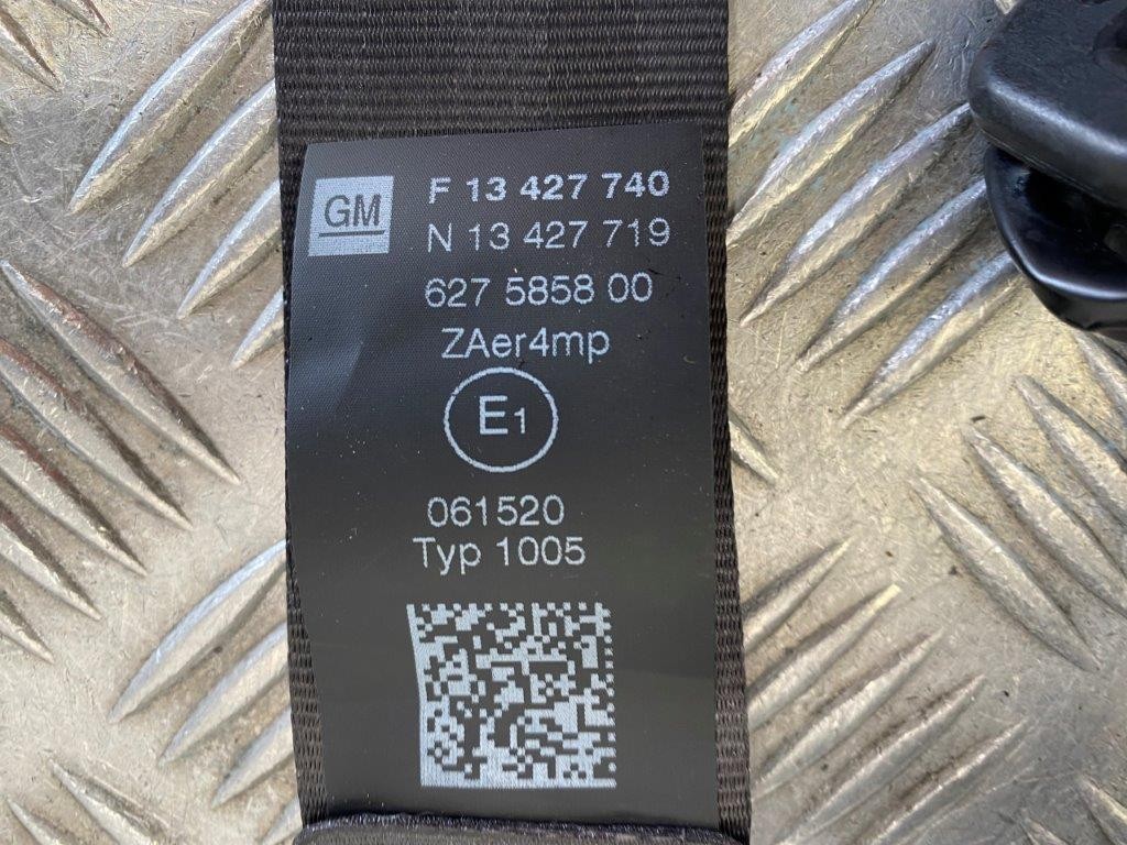 15-19 VAUXHALL CORSA E 5 DOOR PASSENGER SIDE FRONT SEAT BELT 617107600/13427740 - Thumbnail 7