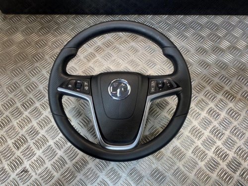 12-18 VAUXHALL ASTRA GTC MULTIFUNCTION LEATHER STEERING WHEEL WITH AIRBAG