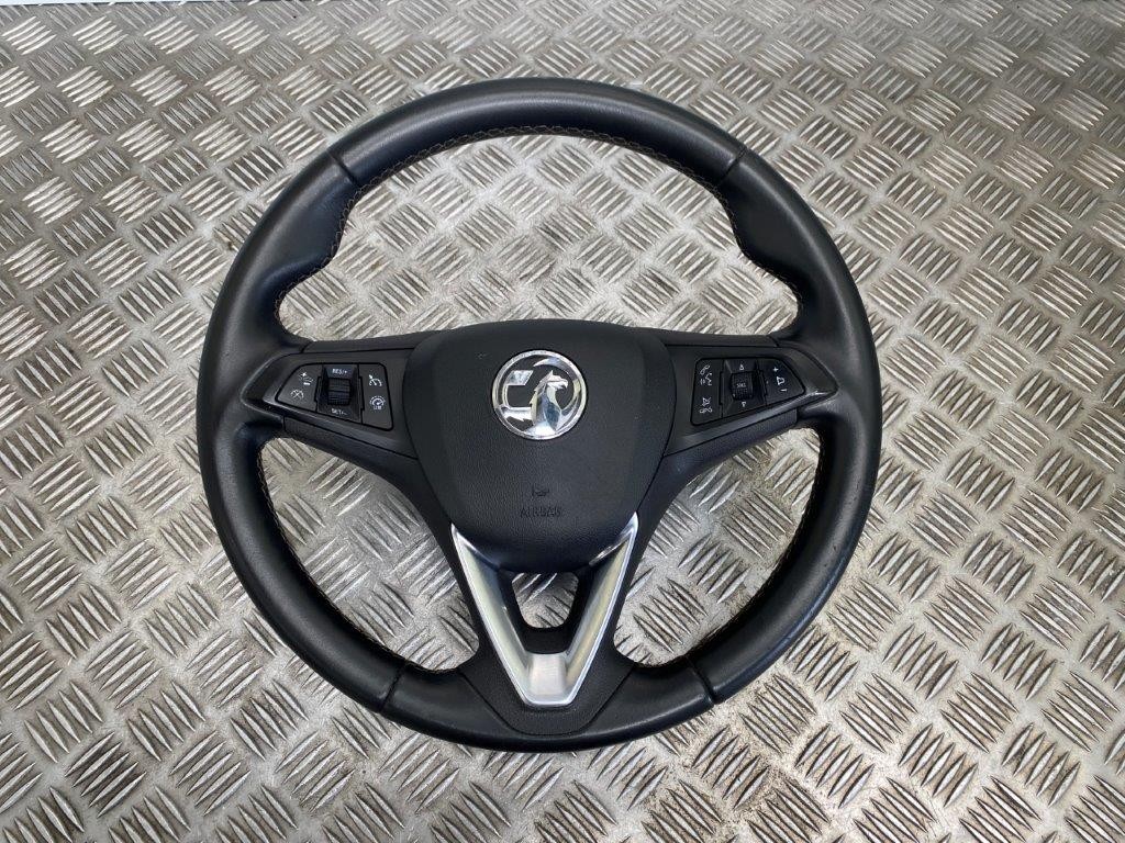 15-19 VAUXHALL ASTRA K MK7 MULTIFUNCTION LEATHER STEERING WHEEL/BAG *HAS WORN - Thumbnail 2