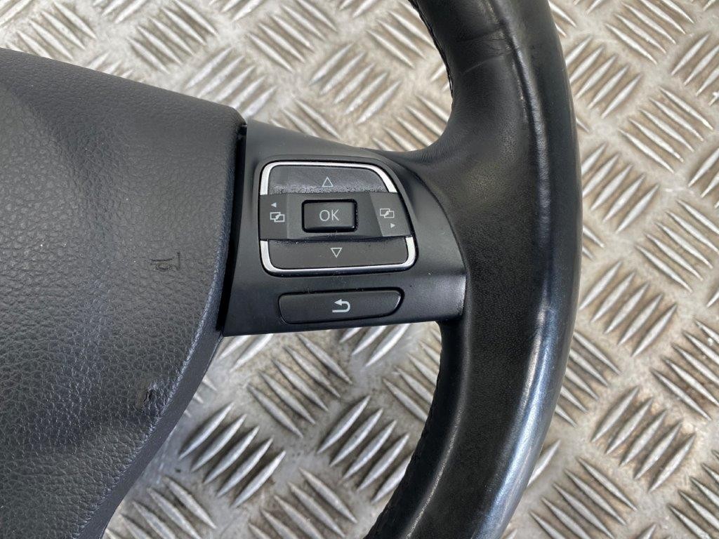 11-16 VW TIGUAN 5N MULTIFUNCTION LEATHER STEERING WHEEL (HAS MARK) - Thumbnail 4