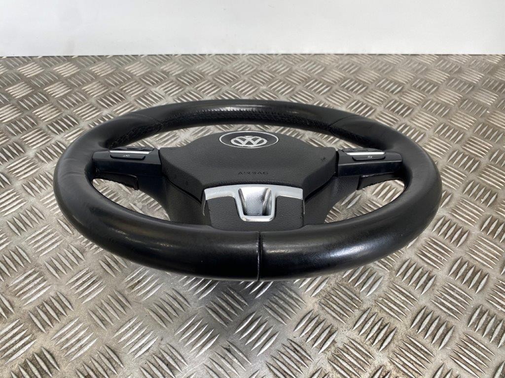 11-16 VW TIGUAN 5N MULTIFUNCTION LEATHER STEERING WHEEL (HAS MARK) - Thumbnail 7