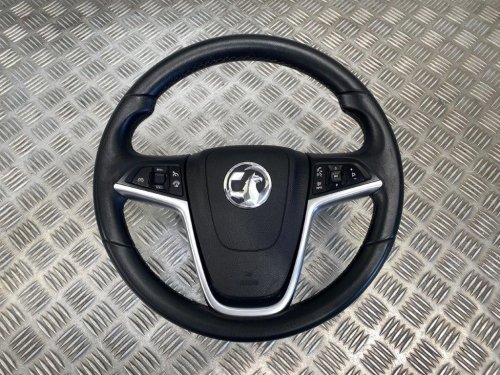 12-18 VAUXHALL ASTRA GTC MULTIFUNCTION LEATHER STEERING WHEEL WITH BAG