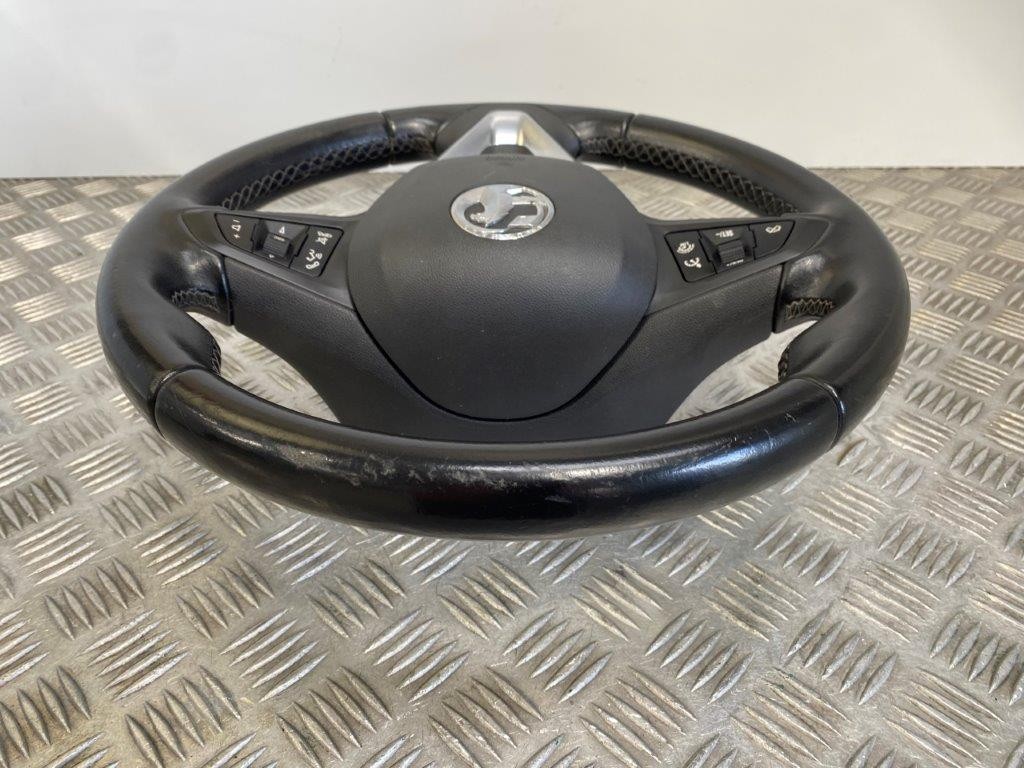 15-19 VAUXHALL CORSA E MULTIFUNCTION LEATHER STEERING WHEEL WITH BAG (SCRATCHED) - Thumbnail 7
