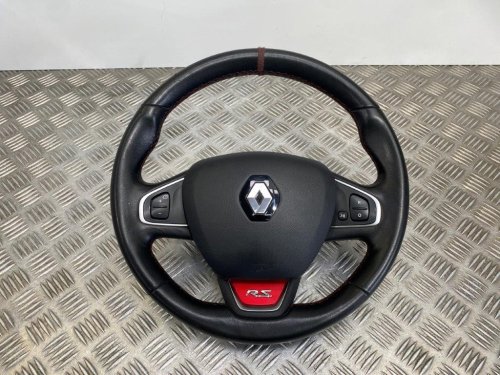 13-19 RENAULT CLIO MK4 RS LINE MULTIFUNCTION LEATHER STEERING WHEEL/BAG
