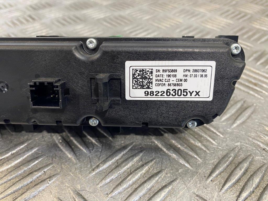 17-20 VAUXHALL CROSSLAND X A/C HEATER CONTROL SWITCH PANEL 98226305YX - Thumbnail 7