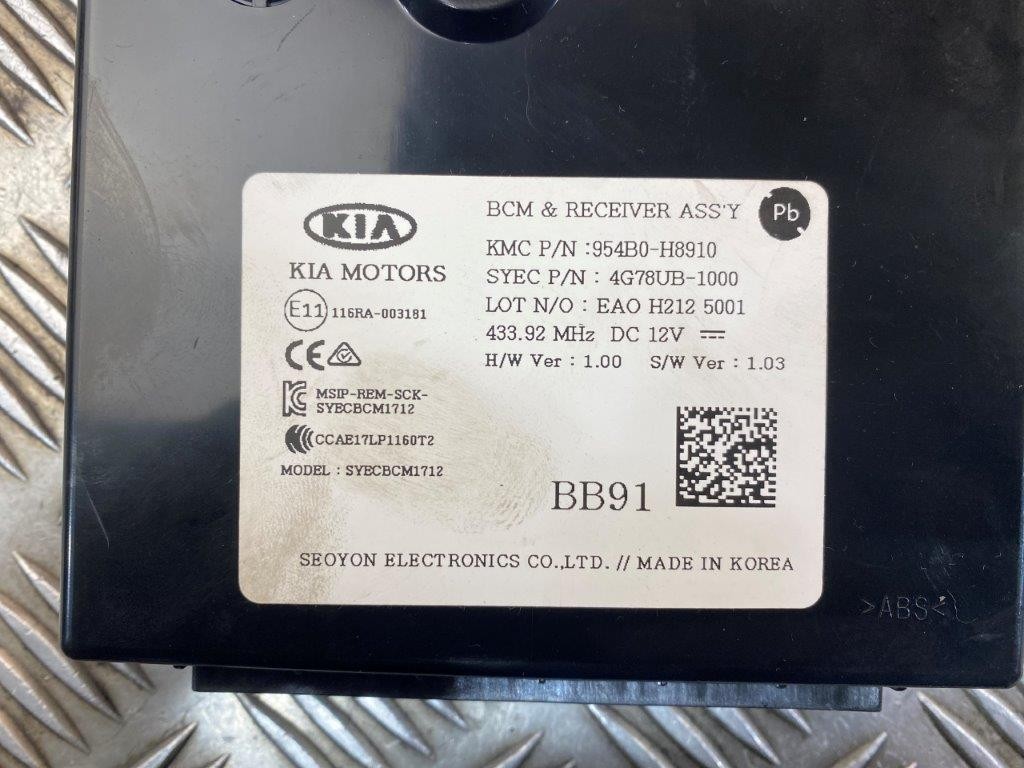 17-24 KIA STONIC 1.0 PETROL MANUAL COMPLETE ENGINE ECU KIT 3910607035 - Thumbnail 6