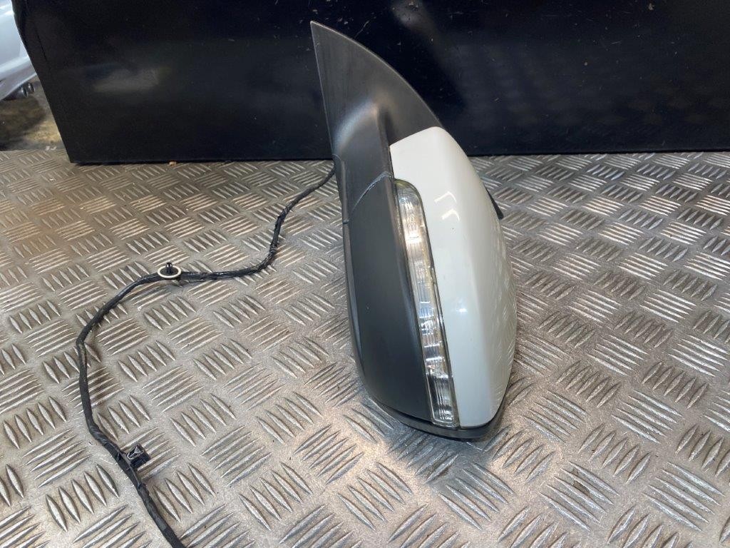 08-14 VW SCIROCCO N/S PASSENGER NEAR SIDE WING MIRROR WHITE PAINT CODE LB9A - Thumbnail 5