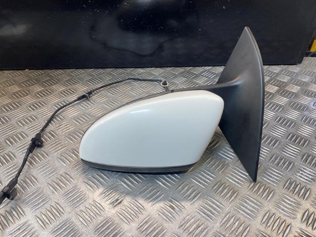 08-14 VW SCIROCCO N/S PASSENGER NEAR SIDE WING MIRROR WHITE PAINT CODE LB9A - Thumbnail 6