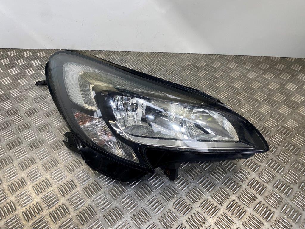 15-19 VAUXHALL CORSA E O/S DRIVER OFF SIDE HEADLIGHT/LED DRL (BROKEN LUG) - Thumbnail 2