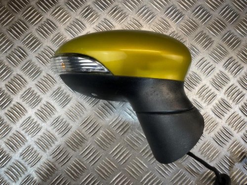 12-17 FORD FIESTA MK7 O/S DRIVER OFF SIDE POWER FOLD WING MIRROR MUSTARD OLIVE