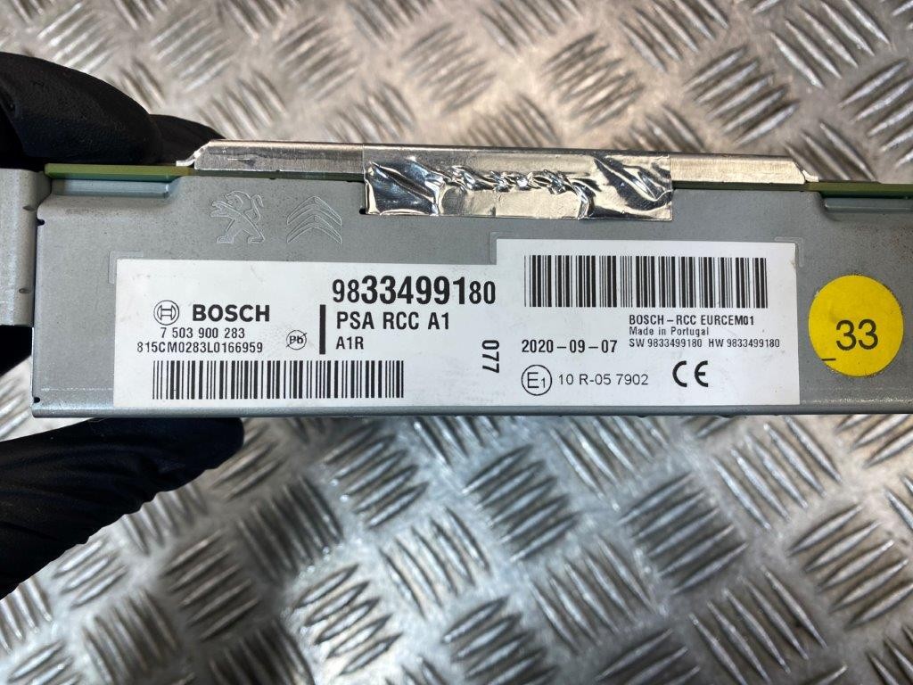 17-19 PEUGEOT 308 MK2/CITROEN C3 MK3 MULTIMEDIA HEAD UNIT 9833499180 - Thumbnail 6