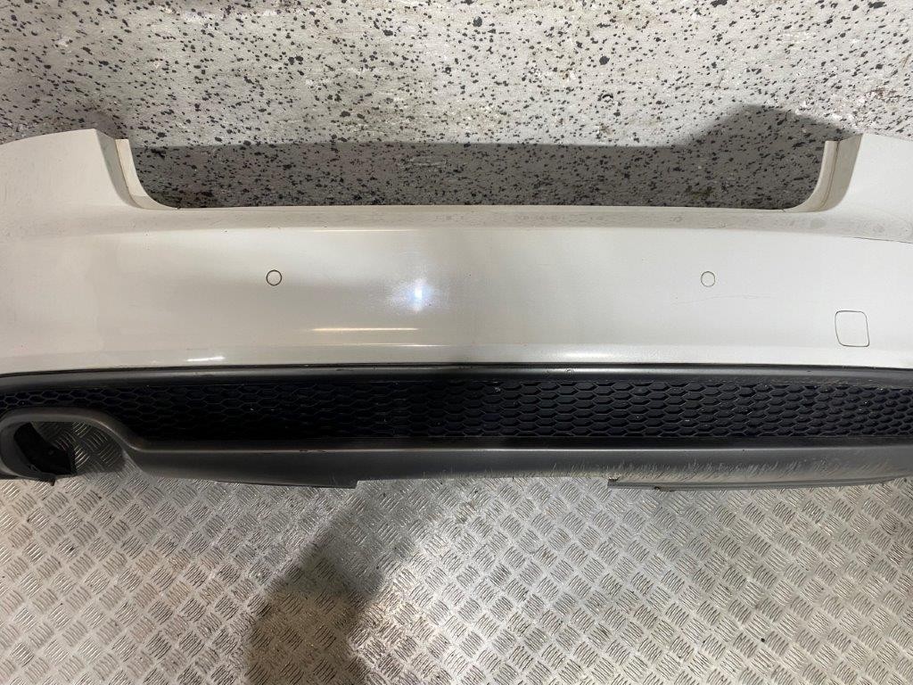 12-17 AUDI A5 8T HATCH S LINE REAR BUMPER WHITE PAINT CODE LS9R (SCRATCHED) - Thumbnail 6