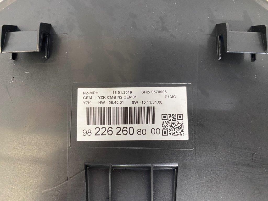 17-20 VAUXHALL CROSSLAND X 1.2 PETROL MANUAL SPEEDO METER CLOCKS 9822626080 - Thumbnail 7