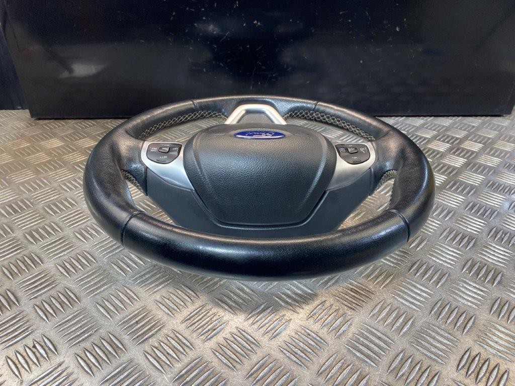 08-17 FORD FIESTA MK7 MULTIFUNCTION LEATHER STEERING WHEEL WITH AIRBAG - Thumbnail 7