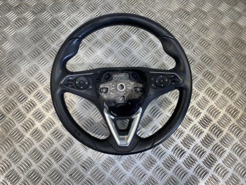 17-20 VAUXHALL CROSSLAND X MULTIFUNCTION LEATHER STEERING WHEEL (SCRATCHED)